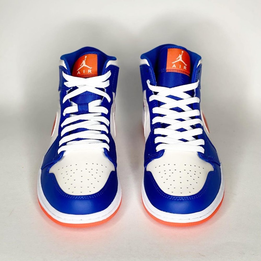 Air Jordan 1 Mid 'Knicks' Men's Sneaker FD1029-400 New - Picture 3 of 6